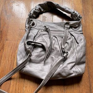Vintage COACH - Silver Metallic Hobo Bag (Good Condition)